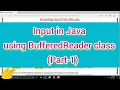 input in java using BufferedReader class Java programming - 17