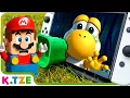 Download Lagu Lego Mario komt de Nintendo Switch binnen om gele baby Yoshi te redden 😰🎮 Super Mario Odyssey Story
