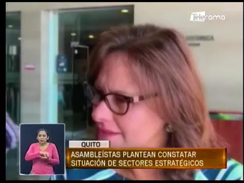 Asambleístas plantean constatar situación de sectores estratégicos