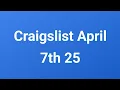 Craigslist April 7th 25 in Waikiki Honolulu Oahu Hawaii