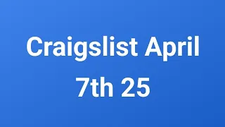 Craigslist April 7th 25 in Waikiki Honolulu Oahu Hawaii