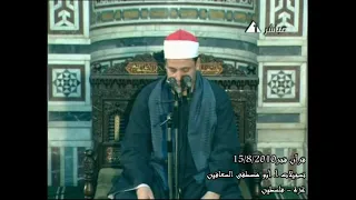 الشيخ حجاج الهنداوي   قران فجر نادر من مسجد السيدة زينب رضي الله عنها دندنها