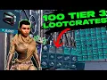 Opening 100 Tier 3 LOOTCRATES in Ark Survival Ascended Best Free Loot On Genesis