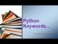 What are Keywords in python python keywords keywords in python