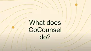 Generative AI Legal Assistance from Thomson Reuters CoCounsel