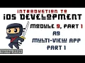 Intro to iOS Dev Spring 2026 Module 9-1 Multi-View App Part 1
