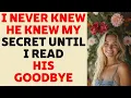 How I Found Out He Knew My Secret - A Heartbreaking Goodbye That Changed Everything
