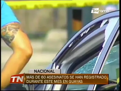 Más de 60 asesinatos se han registrado durante este mes en Guayas