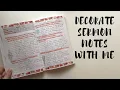 Decorating sermon notes Creative Faith Co