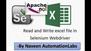 How to data from Excel file using Apache POI API in Selenium Latest POI Version