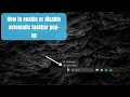How to enable or disable automatic taskbar pop-up