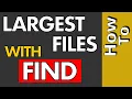 ENG How To Find The Biggest Files in The Directory And Sub-directory Per Type