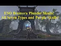 ESO Dremora Golden Plunder Skulls Seven Sources Plus Purple Plunder Skulls
