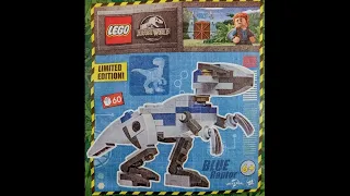 LEGO Instructions | Jurassic World | 122225 | Blue Raptor | Magazine Gift