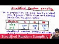 Solved Problem On Stratified Random Sampling Statistics Arya Anjum