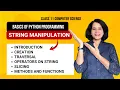 STRING MANIPULATION Class 11 Computer Science REVISION SERIES