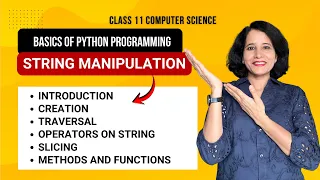 STRING MANIPULATION Class 11 Computer Science REVISION SERIES