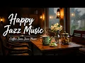 Slow Morning in a Java Cafe Cozy Jazz Music with Gentle Rain and Warm Coffee Vibes
