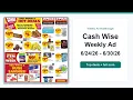 Cash Wise Weekly Ad 26 - 26 Top Deals