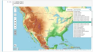GEE Tutorial - Using basemaps in geemap and ipyleaflet for interactive mapping with Earth Engine