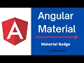 Angular Material Badge Angular Material Tutorial deutsch