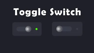 Create toggle switch button with html and css Toggle switch