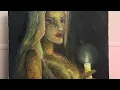 Dark Romantic Gouache Portrait Art Timelapse