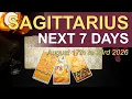 SAGITTARIUS Weekly Tarot Reading A WISE MOVE IS TO TAKE A STEP BACK August 17 to 23 2026