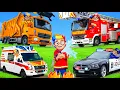 Download Lagu The Kids Play with Real Vehicles like Fire Trucks