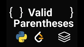 Valid Parentheses LeetCode Problem 20 Python Solution Stack Interview Question Explained