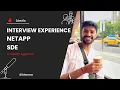 Netapp Interview Experience SDE 2 4 years experience 2026
