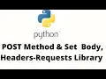 Post Method Example Using Requests Library In Python