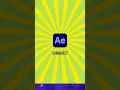 Create Easy Sunburst motion graphic in After Effects