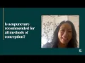 ELANZA Wellness talks to Dr Tina Yang about acupuncture and fertility