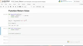 Function with Return Value - Introduction to Python Absolute Beginner Module 2 4