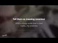 Jordan Rakei - Enemies (Lyrics)