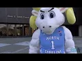 Rameses shares an important message with Tar Heel fans