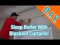 How To Hang Blackout Curtains - Sleep better in a darker room