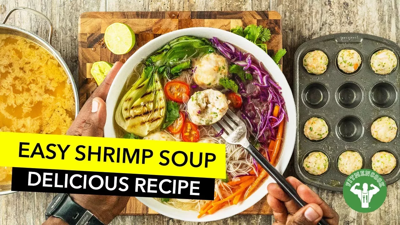 Healthy Shrimp Meatballs Soup Recipe