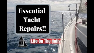 Ep090 Essential Yacht Repairs – Trailer Sailor – Life On The Hulls – Catamaran Build Project