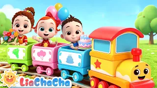 Toot Toot Birthday Train Song🎂 | Babies on the Train | Family Song for Toddlers | LiaChaCha
