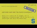 Leetcode 1329 Sort the matrix diagonally