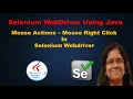 Mouse Actions - Mouse Right Click in Selenium Webdriver Learn Selenium Webdriver Using Java
