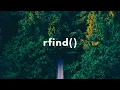 Python rfind method