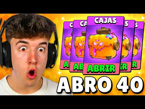 Video Thumbnail: ABRO 40 CAJAS de HALLOWEEN Y ME TOCAN *TODAS LAS SKINS* en BRAWL STARS