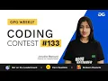 GFG Weekly Coding Contest - 133 Post Analysis GeeksforGeeks Practice