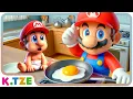 Download Lagu Junkfood? Baby Mario heeft een gezond ontbijt nodig 🍳😋 Super Mario Odyssey Story
