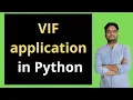 VIF Application in Python VIF In python Variance Inflation Factor In Python