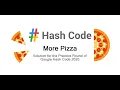 Google Hashcode Pizza problem Solution In Javascript
