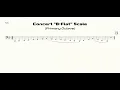 Tuba B-Flat Scale Practice in Half Notes primary octave